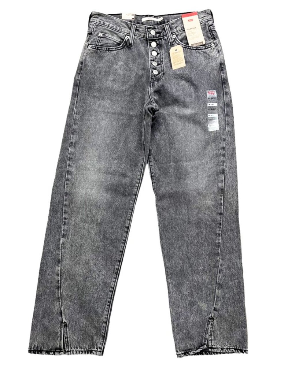 Levi’s ’94 Baggy Twisted Slit-Hem Jean Women's 28x31 Washed Black